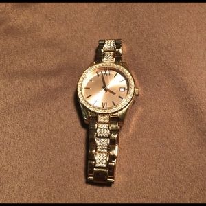 Pink diamond fossil watch